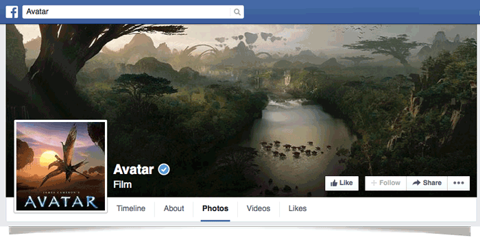 Avatar Movie on Facebook from MavSocial