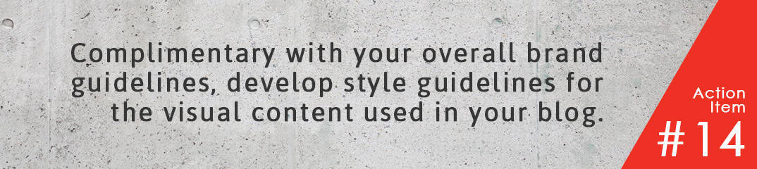 create brand style guidelines for blogs