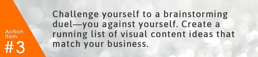 create list of visual content ideas