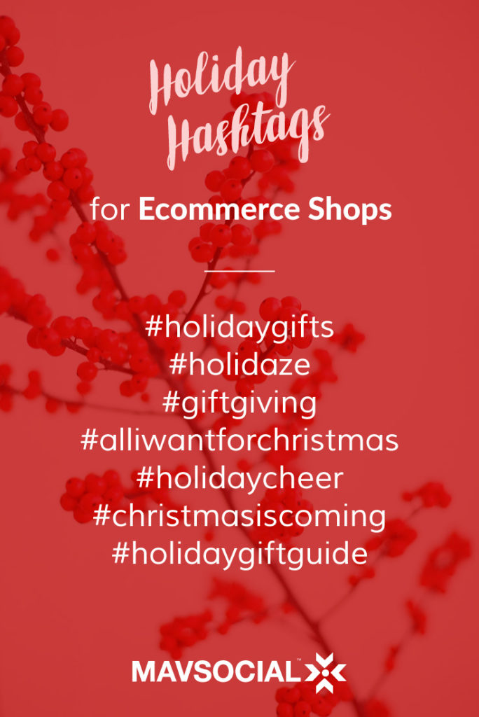 holiday hashtags for ecommerce christmas hashtags