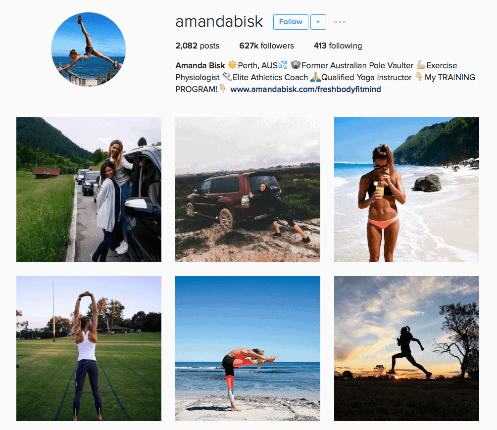 Instagram influencer Amanda Bisk