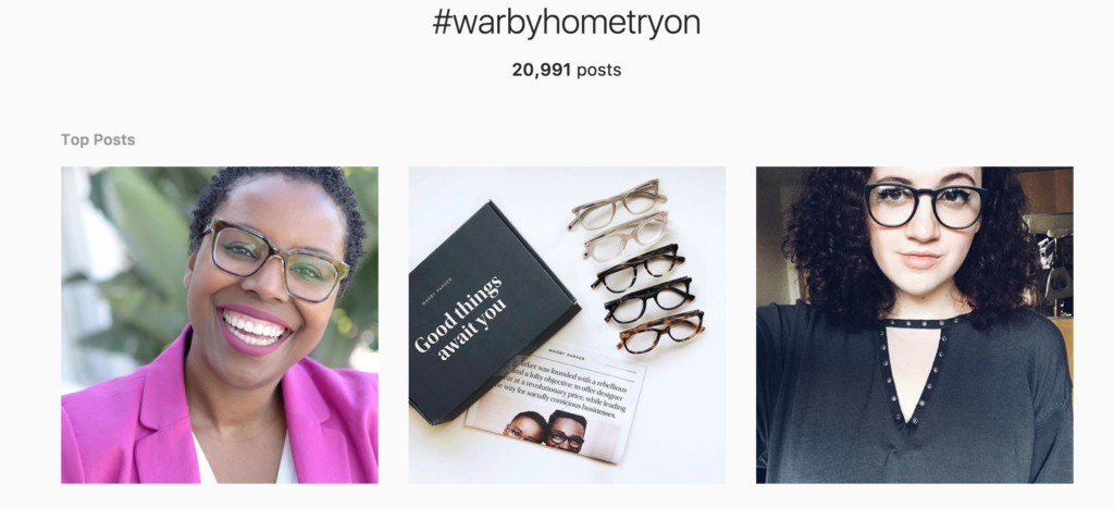 Warby Parker Instagram UGC Influencer