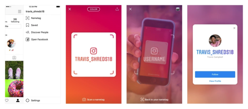 Instagram NameTags, social media news stories updates octobber 2018