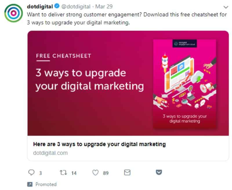 Twitter Ads Guide 2020 - Promoted Tweet Example
