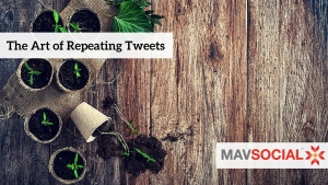 Repeat tweet header with small potted plants