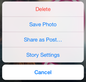 how to delete an Instagram story