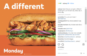 Subway Instagram Carousel Sample 1