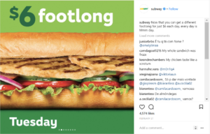 Subway Instagram Carousel Sample 2