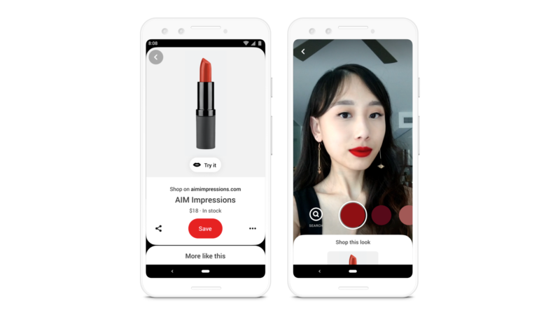 Pinterest AR Shop This Look, the latest in bug Social Media News Updates Stories of January 2020