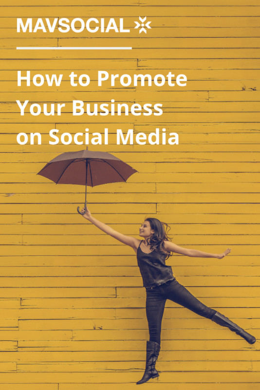 How to promote your business on social media pinterest image