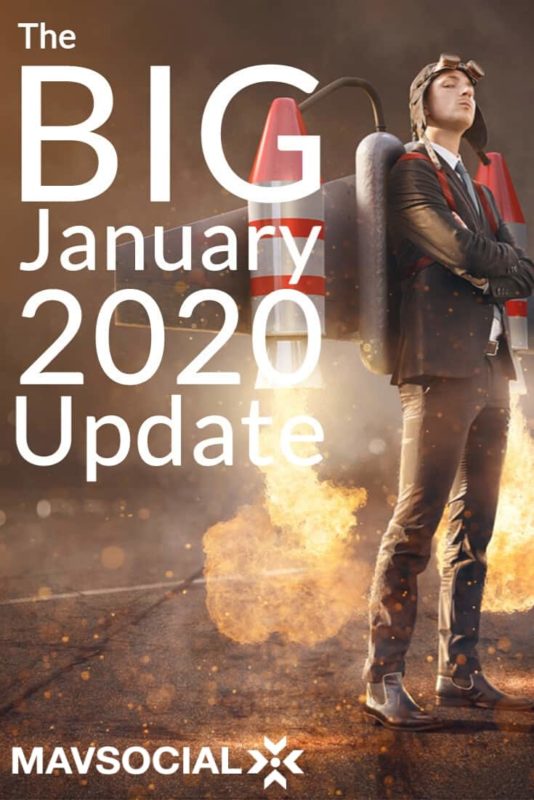 The Big MavSocial January 2020 Update Pinterest