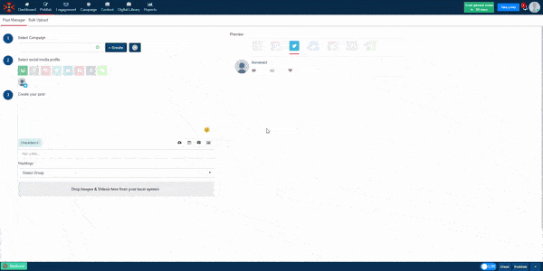 MavSocial 2020 January Update Post Manager Realtime Preview Demo