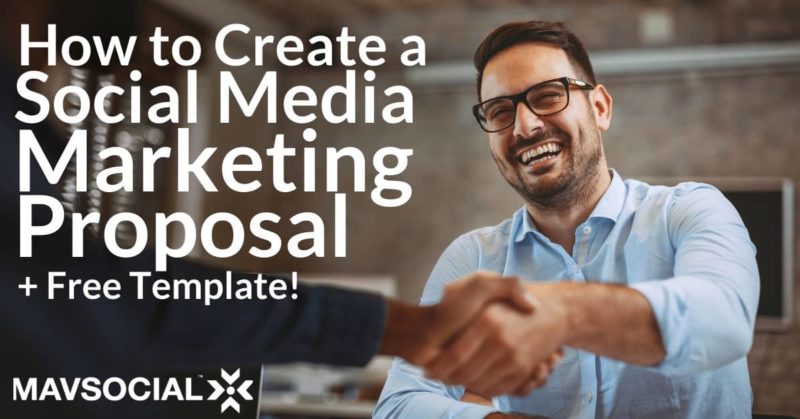 Social media marketing proposal cover image