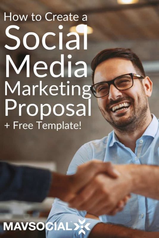 Social media marketing proposal cover image pinterest