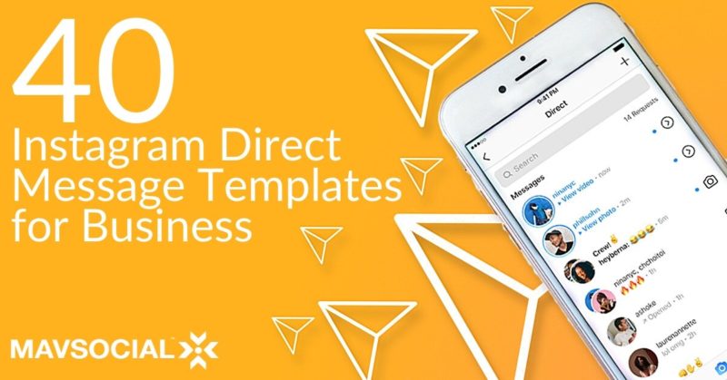 40 Instagram Direct Message Templates for Business Cover Image