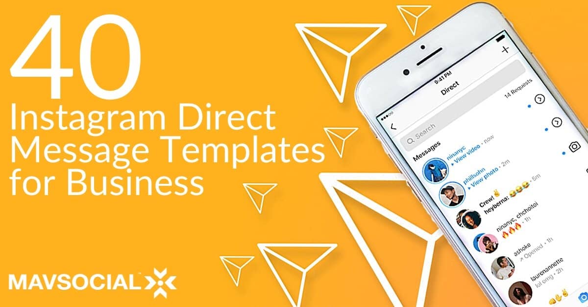 40 Instagram Direct Message Templates for Your Business - MavSocial