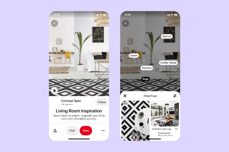 Pinterest Shopping Screenshots Released in September 2020 Social Media News