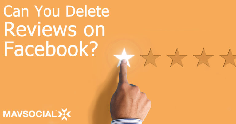 can you remove reviews from a facebook page