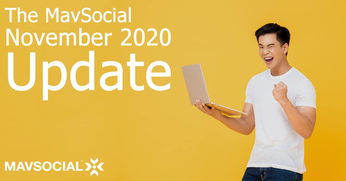 November 2020 Updates MavSocial Cover